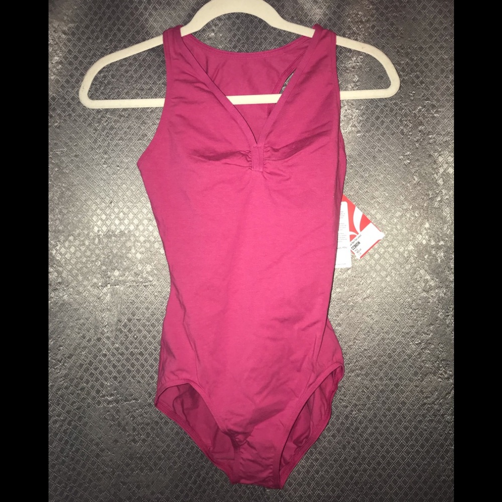 Capezio Hot Pink/Magenta Racer Back Tank Leotard